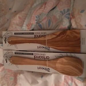 Bamboo Serving and cooking Spoon set New Oliveart